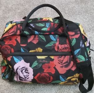 Vera Bradley Weekender Duffle Bag Floral and  Black
